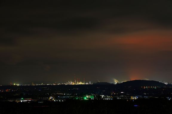 Industriekullisse Langzeitbelichtung